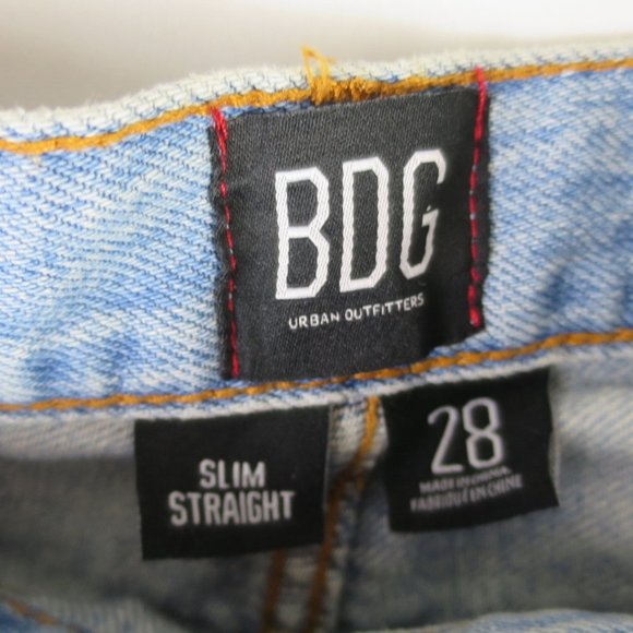 BDG Boho Patchwork High-Waist Slim Straight Jean Size 28 - Picture 13 of 15